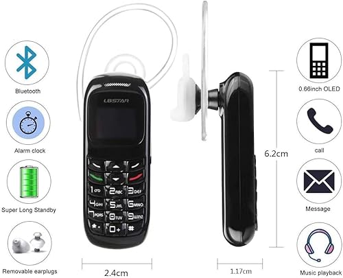 L8STAR BM70 Mini Phone Bluetooth - Black
