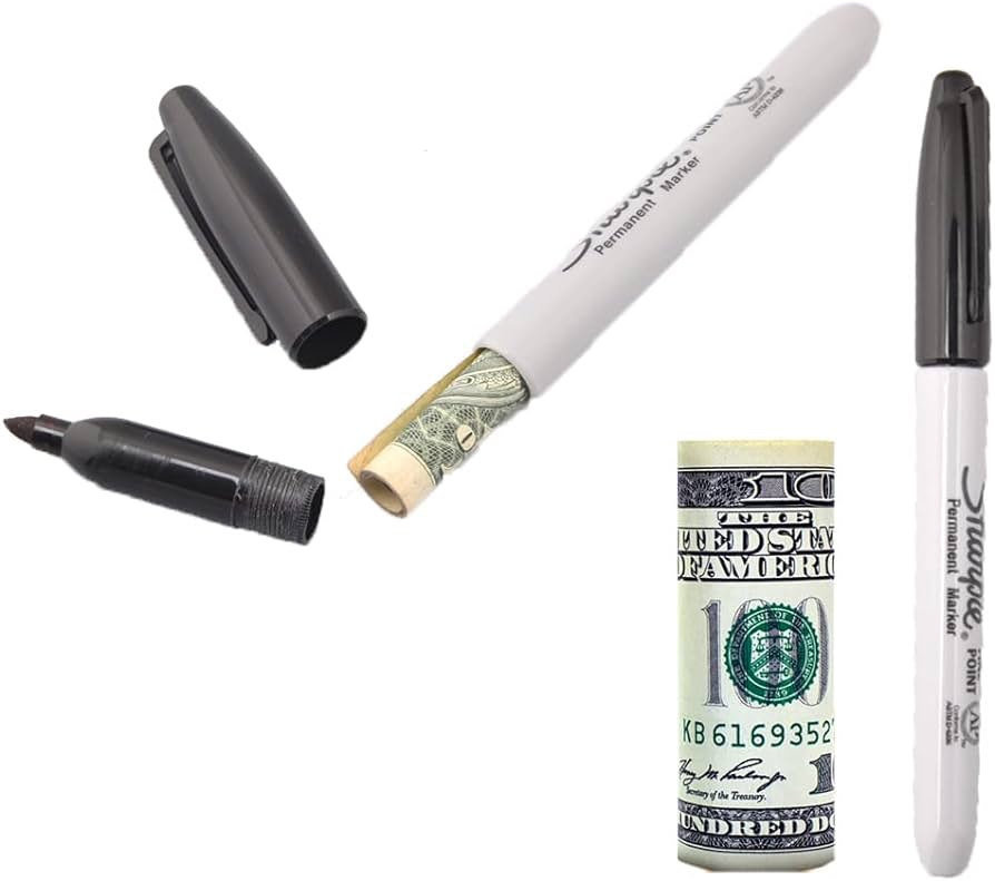 Fat Sharpie Marker Stash Spot