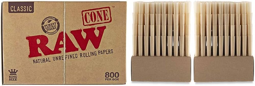 Raw Cones Classic King Size - 800 Pack