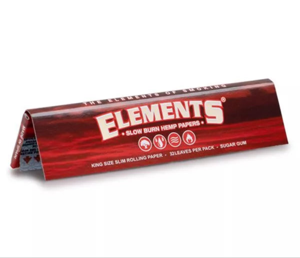 Elements Red Slow Burning (King Size Slim)