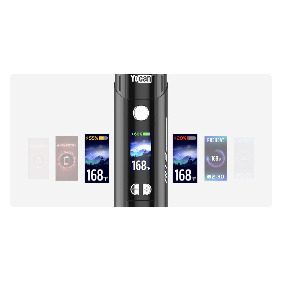 Yocan HIT 2 Dry Herb Vaporizer - Black