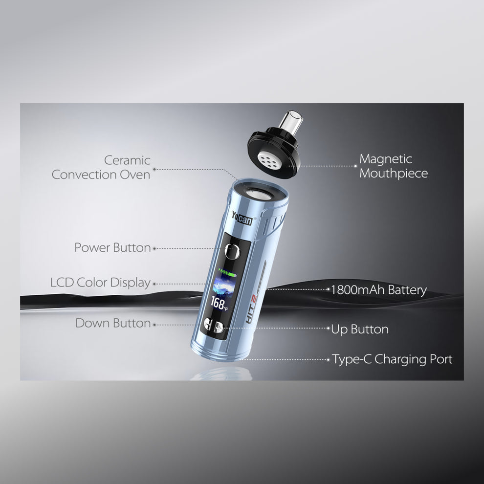 Yocan HIT 2 Dry Herb Vaporizer - Black