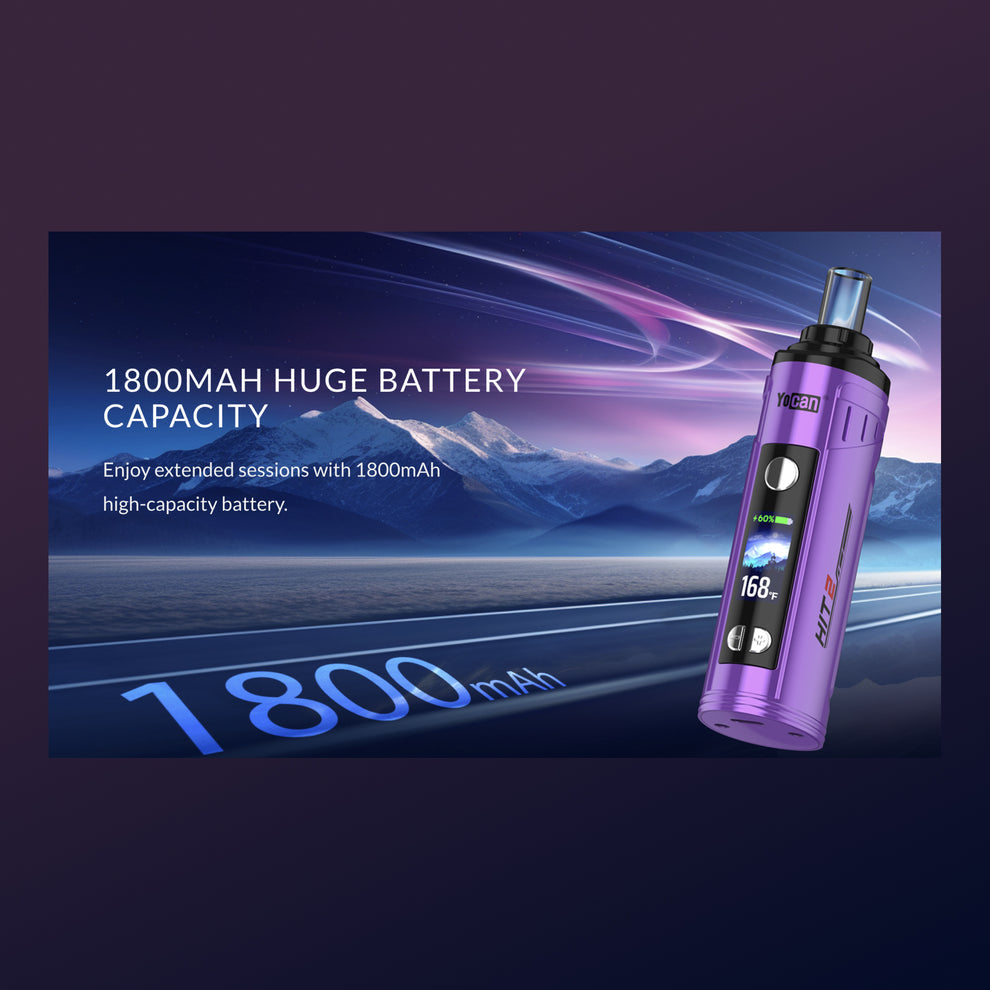 Yocan HIT 2 Dry Herb Vaporizer - Black
