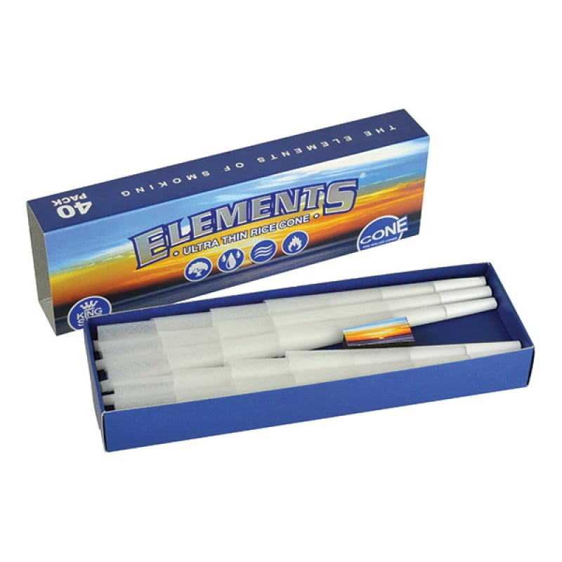 Elements King Size Pre Rolled Cones - 40 pack
