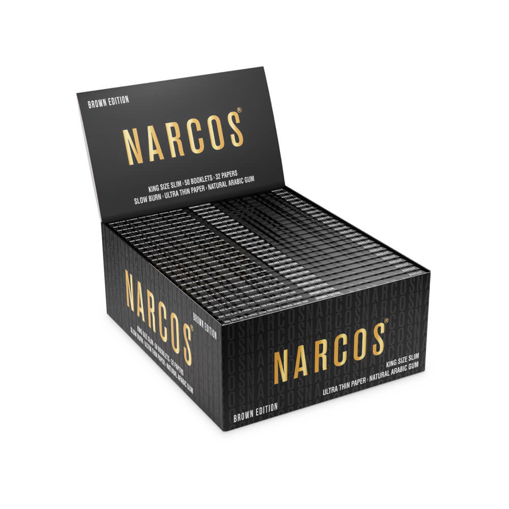 Narcos Brown Edition King Size Slim Rolling Papers - 1 pack