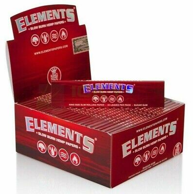 Elements Red Slow Burning (King Size Slim)
