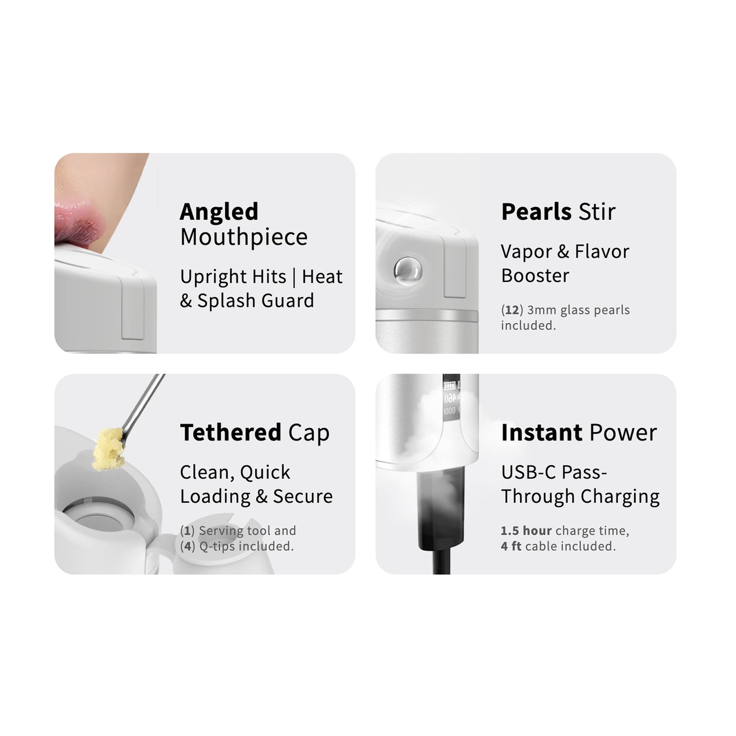 Yocan Black - Pocket Concentrate Vaporizer with Travel Kit - Black