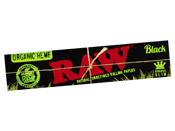 Raw Black Organic Rolling Papers (King Size) - Pop Tops Ireland