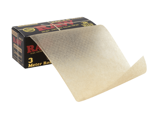 RAW Black Rolls - King Size (3m) - Pop Tops Ireland