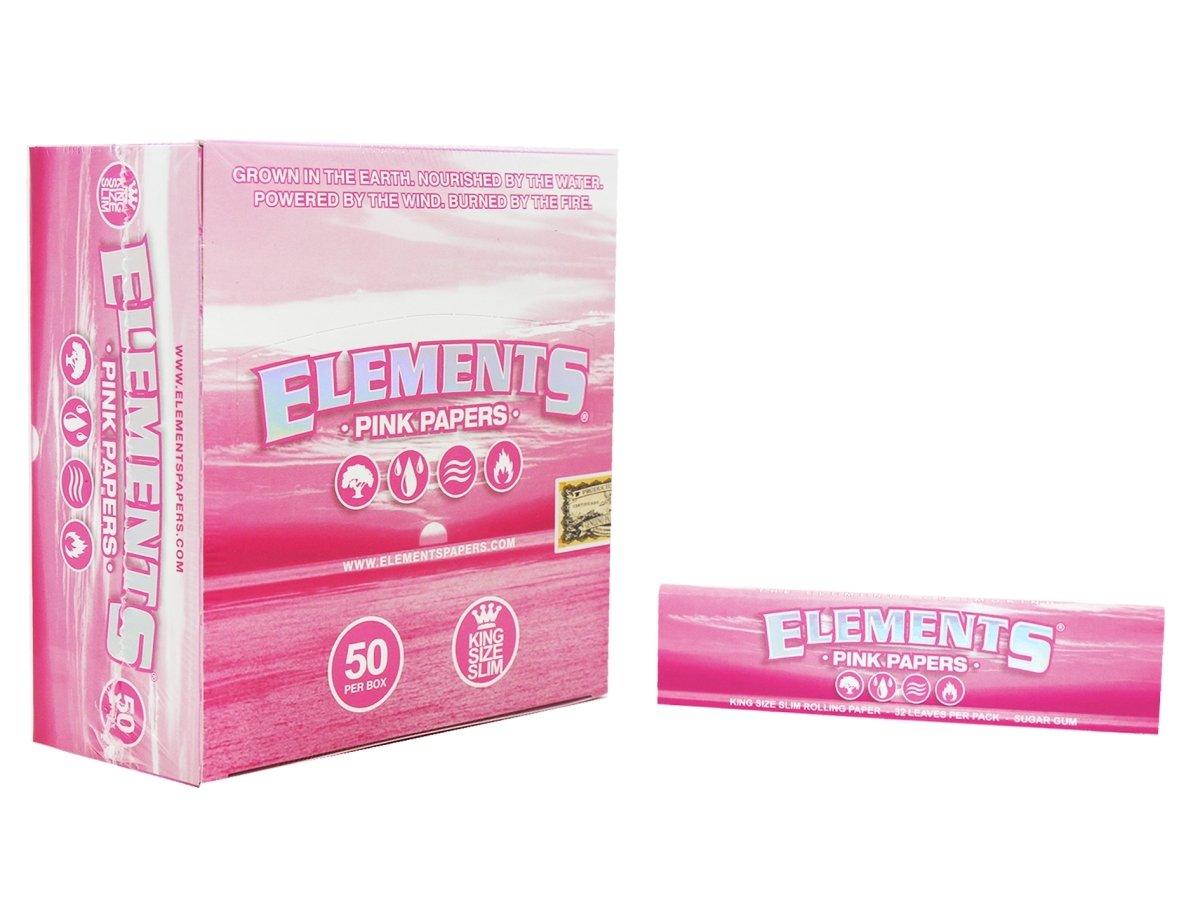 Elements (King Size Slim) - Pink - Pop Tops Ireland