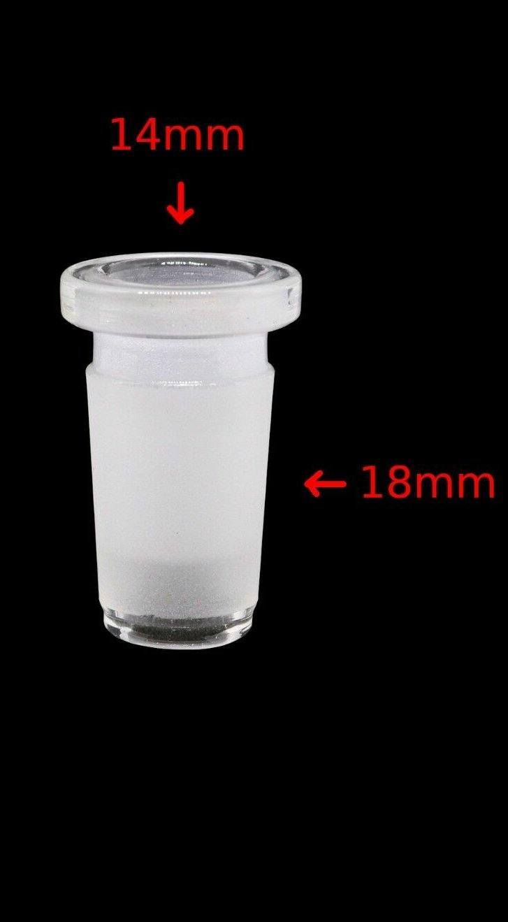 18mm to 14mm Female Glass Adapter - Pop Tops Ireland