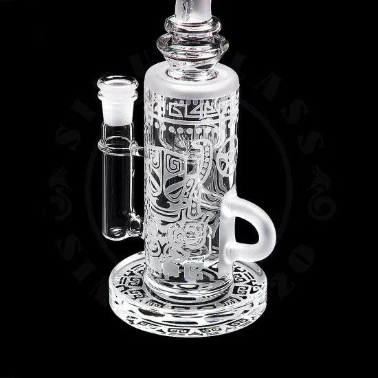 Sandblasted Vortex Recycler 14mm Dab Rig - Pop Tops Ireland