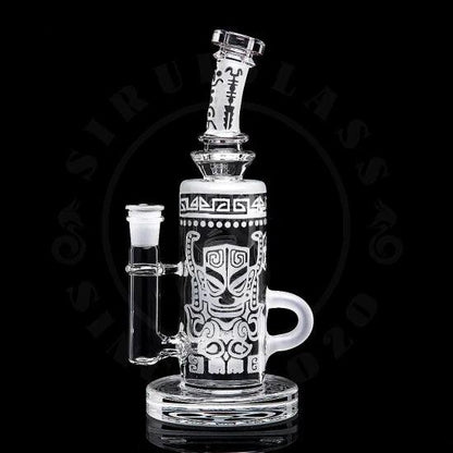 Sandblasted Vortex Recycler 14mm Dab Rig - Pop Tops Ireland