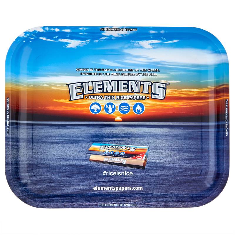 Elements Classic Blue Rolling Tray - Large