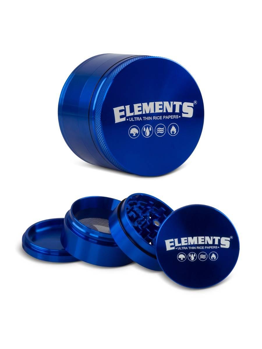 Elements Large Aluminium Grinder 4 Parts - 60mm - Pop Tops Ireland