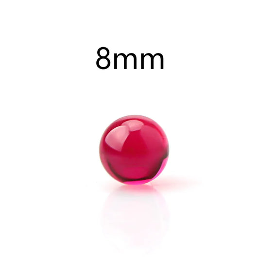 Ruby Terp Beads/Pearls - 8mm - Red - 1 Pack