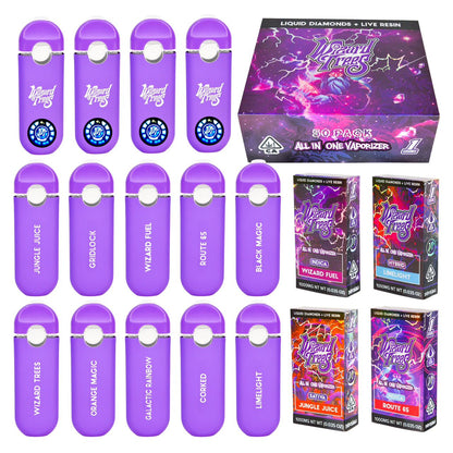 Wizard Trees - Disposable Empty Vapes - 1g - 1 Box (50 Vapes)