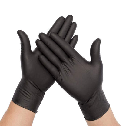 Microdiamond Black Large Nitrile Gloves - 2 pack