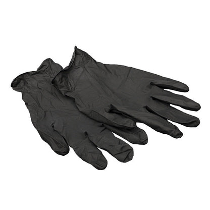 Microdiamond Black Large Nitrile Gloves - 2 pack