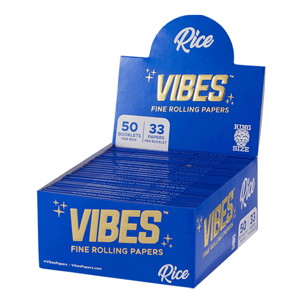 VIBES Rolling Papers - King Size Slim Rice