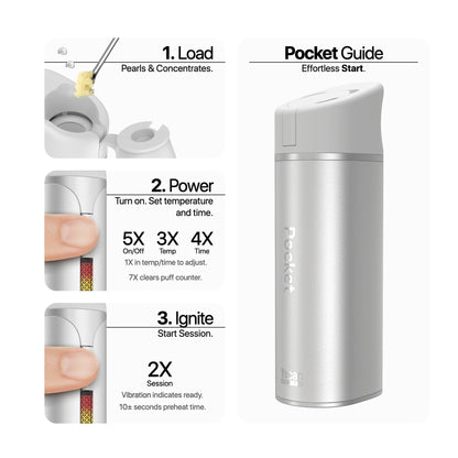 Yocan Black - Pocket Concentrate Vaporizer with Travel Kit - Black