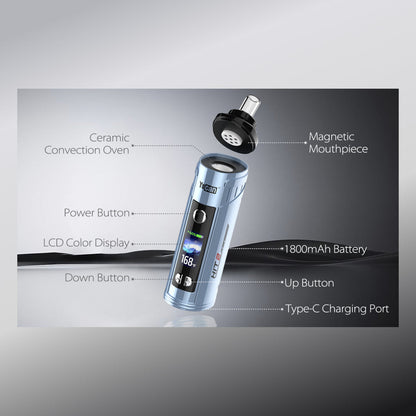 Yocan HIT 2 Dry Herb Vaporizer - Black