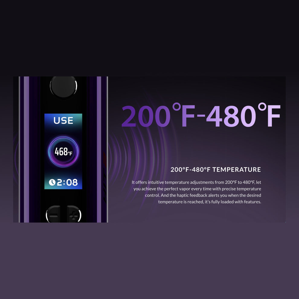 Yocan HIT 2 Dry Herb Vaporizer - Black