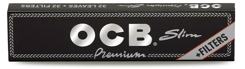 OCB Black Premium w Tips (King Size Slim) - Pop Tops Ireland