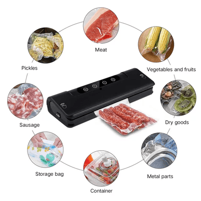 Food Vacuum Sealer - 110 Watt / Strong Seal / 99.9% Smellproof - Pop Tops Ireland