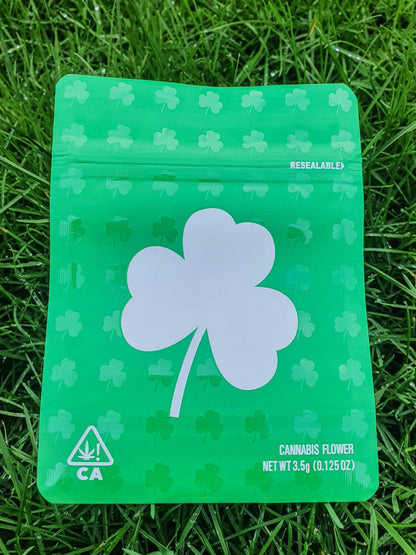 Irish Green Mylar Bags (3.5-10g) - Pop Tops Ireland