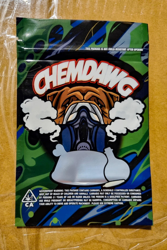 Chem Dawg 3.5g Mylar Bags - Pop Tops Ireland