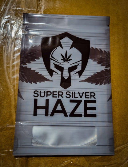 Super Silver Haze 3.5g Mylar Bags - Pop Tops Ireland