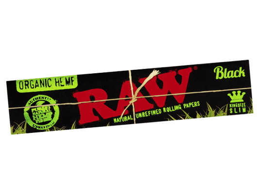 Raw Black Organic Rolling Papers (King Size) - Pop Tops Ireland