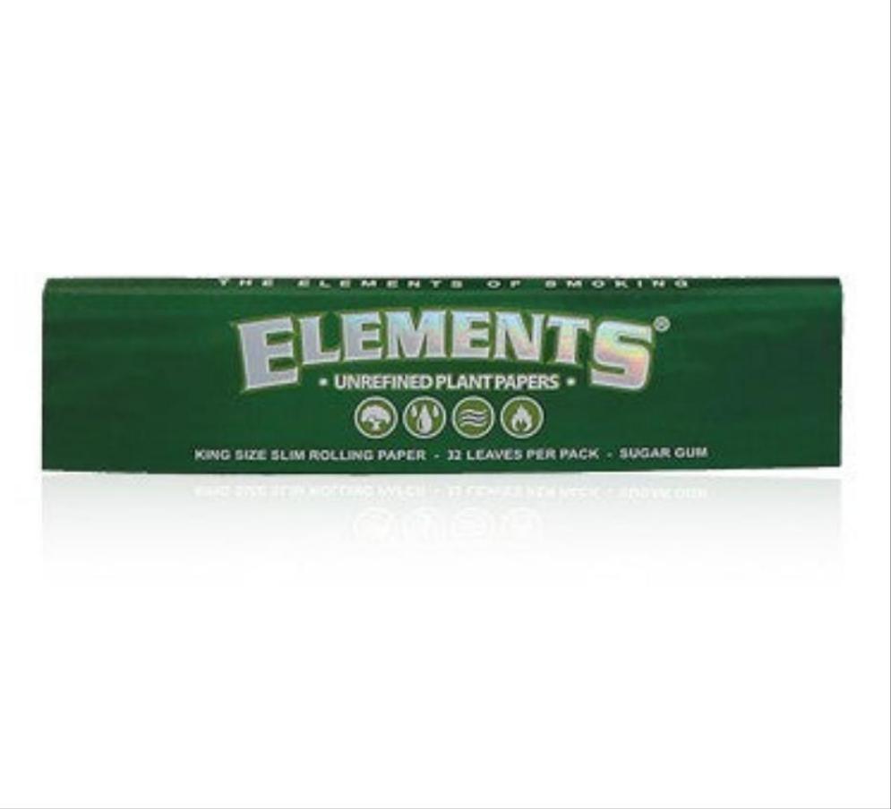 Elements (King Size Slim) - Green - Pop Tops Ireland