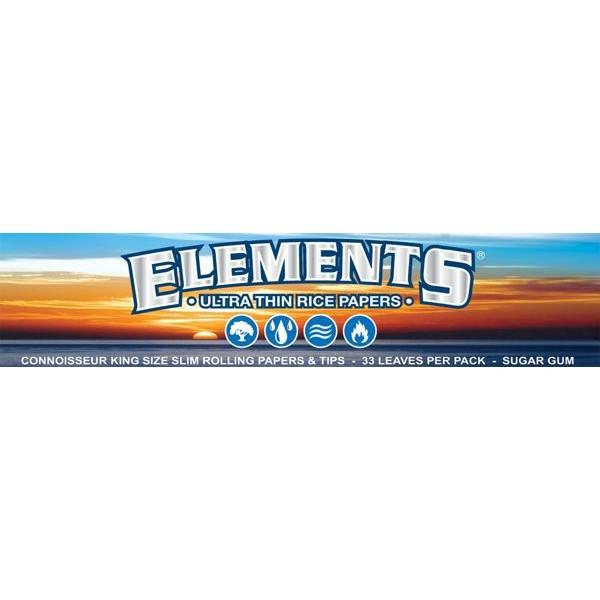 Element Rice Rolling Papers (King Size) - Pop Tops Ireland