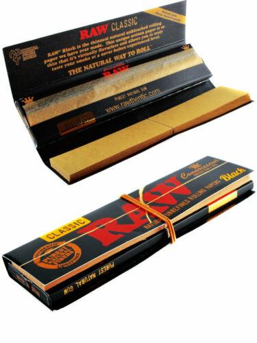 RAW Black - Rolling Papers with Tips (Connoisseur's) - Pop Tops Ireland