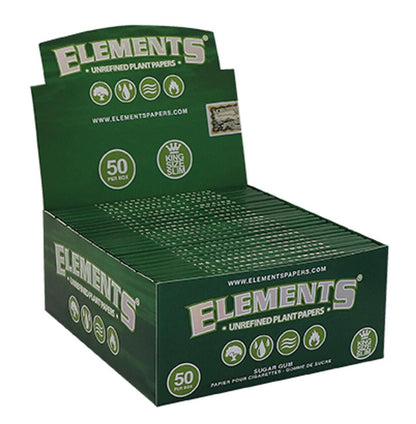 Elements (King Size Slim) - Green - Pop Tops Ireland